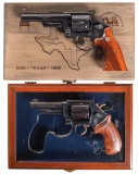 Two Case Smith & Wesson Double Action Revolvers