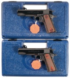 Pair of Consecutively Serialized Colt Government Model O Pistols