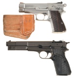 Two Hi-Power Semi-Automatic Pistols