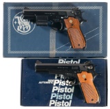 Two Smith & Wesson Model 52-2 Semi-Automatic Pistols with Boxes