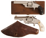 Two Antique Smith & Wesson Top Break Spur Trigger Revolvers