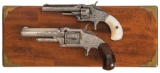 Two Engraved Antique Smith & Wesson Tip-Up Revolvers