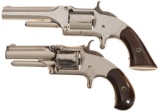 Two Smith & Wesson Model No. 2 1/2 Spur Trigger Revolvers