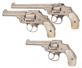 Three Smith & Wesson Safety Hammerless Double Action Revolvers