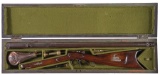 Cased Engraved Half-Stock Percussion Sporting Rifle
