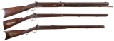 Three Percussion Half-Stock Long Guns
