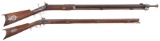 Two Antique American Percussion Rifles