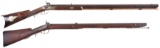 Two Antique Percussion Rifles