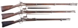 Three Antique U.S. Military Long Guns