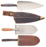 1873 Trowel Bayonet, 1880 Entrenching Tool, w/Sheaths