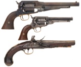 Three Antique Handguns