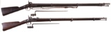 Two Antique U.S. Military Long Guns with Bayonets