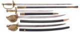 Four American Swords, Including Two Naval Cutlasses