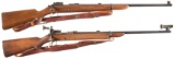 Two Pre-War Winchester Model 52 Bolt Action Target Rifles