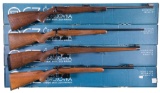 Four Boxed Cz Bolt Action Rifles