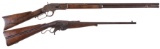 Two Antique American Lever Action Long Guns