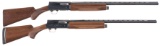Two Engraved Browning Semi-Automatic Shotguns