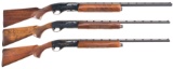 Three Engraved Remington Shotguns