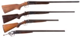 Four Double Barrel Shotguns