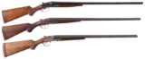 Three Double Barrel Shotguns