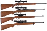 Four Scoped Ruger Sporting Long Guns