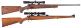 Two Scoped Kimber Bolt Action Rifles