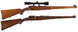 Two Bolt Action Sporting Rifles