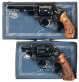 Two Smith & Wesson Model 34-1 .22/.32 Kit Gun Revolvers