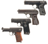 Four Semi-Automatic Pistols