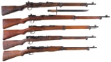 Five Japanese Bolt Action Rifles