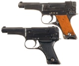 Two Nagoya Arsenal Type 94 Pistols with Matching Magazines