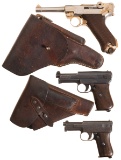 Three Semi-Automatic Pistols