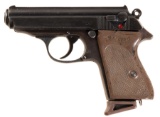 Nazi Marked Walther PPK Semi-Automatic Pistol with Holster