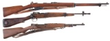 Three Military Bolt Action Longarms