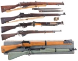 Four Military Bolt Action Rifles and Two Training Rifles