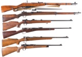 Six Military Bolt Action Rifles