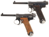 Two Nagoya Type 14 Nambu Pistol