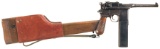 Mauser Broomhandle Semi-Automatic Pistol with Stock