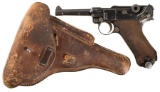 1918 Dated DWM Model 1914 Luger w/Ex. Mag, Holster