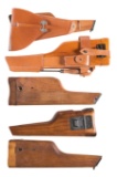 Five Handgun Shoulder Stock Holsters