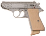 Engraved Interarms Walther Model PPK/S Semi-Automatic Pistol