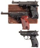 Three Walther Semi-Automatic Pistols