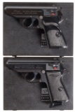 Two Walther PPK/S Pistols w/Original Cases