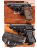 Two Walther PP-Series Pistols, w/Ex. Mags, Boxes