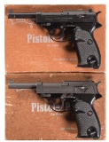 Two Boxed Walther P.38 Pistols w/Ex Mags