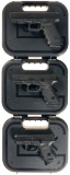 Three Glock Semi-Automatic Pistols with Cases