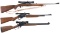 Three Lever Action Long Guns