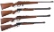 Four Marlin Lever Action Rifles