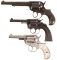 Three Colt Double Action Revolvers