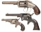 Three Ethan Allen Patent Revolvers